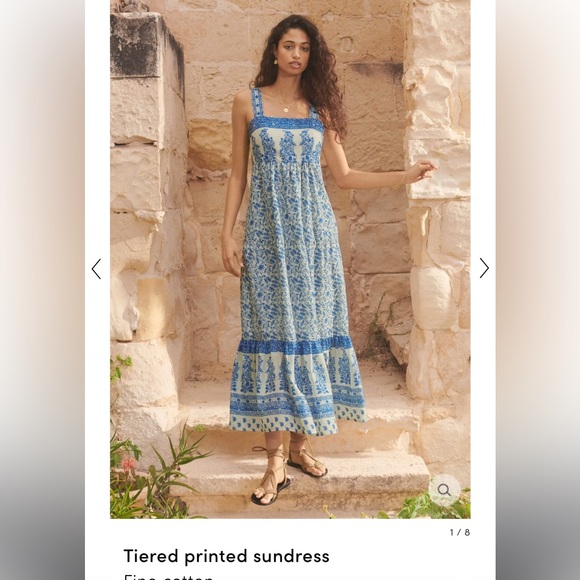 WRAP london printed tiered sundress - Picture 1 of 5